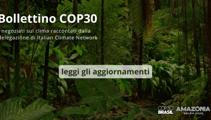 COP30 bollettino italian climate network clima